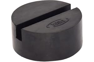 DEDC Bloc de Caoutchouc pour Cric Tampon Cric Hydraulique 75x35mm Solide Résistant Protéger Le Bas de Caisse Lors du Levage de la Voiture Noir (1PC)