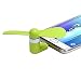 Produktbild Micro USB Ventilator, FNKDOR Mini 5Pin Leise Lüfter, Für Android Phone/ Akku mit Micro usb (Typ-C brauchen Adapter) (Grün)