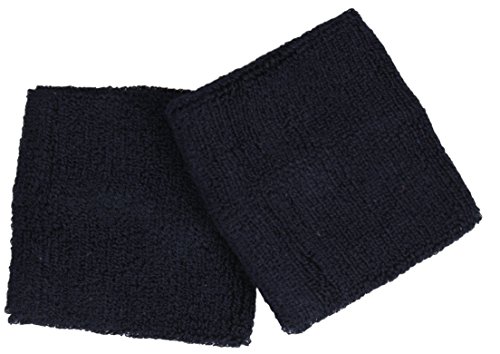 Schweißband / Schweißbänder im 2er Set in 10 Farben | schwarz / weiß / rot / gelb / grün / royalblau / türkis / hellblau / navy / pink