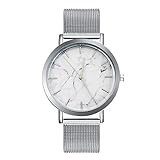 Souarts Damen Armbanduhr Marmor Muster Deko Quarz Uhr mit Batterie Charm Geschenk