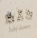 Baby Shower photo album gift with 3D icons holds 80 6" x 4" photos