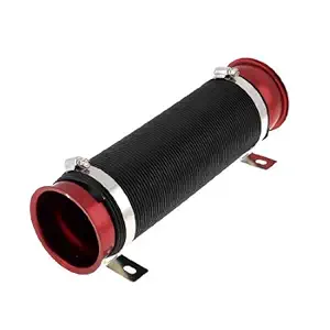 AK Homes-Car Black Burgundy 3.9Dia Cold Flexible Expandable Air Pipe