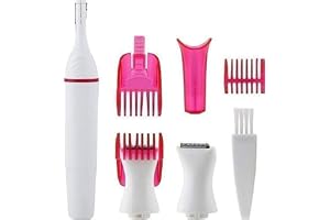 Rudrayak Enterprise Trimmer Sensitive Touch Expert 5 in 1 Electric Beauty Styler for Women Face Eyebrow Bikini Underarm Painless Hair Remover Waterproof Precision Grooming Kit