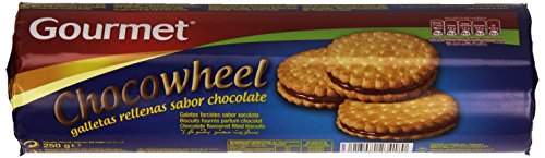 Gourmet Chocowheel Galletas Rellenas con Sabor a Chocolate - 250 g
