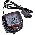 Angelie Bicycle Speedometer with Large LCD Display, Backlit & Waterproof | for Road and Mountain Bikes |