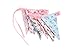 Price comparison product image ASVP Shop® Fabric Bunting Shabby & Chic Vintage Floral Gingham Style Perfect For Party or Bedroom Decoration