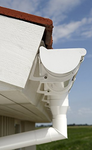 Inefa Ablaufstutzen DN 50 / NW 68, Weiß kastenförmig Kunststoff, Regenrinne, Dachrinne Weiß ST - 6