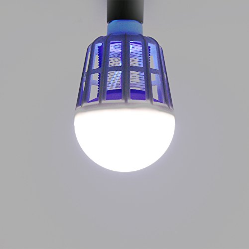 CHELICHOLLO Bombilla O LAMPARA MATAMOSCAS Y Mosquitos 2 EN 1 ALUMBRA Y MATAMOSCAS