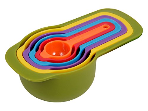 Messlöffel Kaffeemaß Dosierlöffel Kunststoff Bunt 6-teilig Löffelmaße von Alsino, Variante wählen:LOE-01 grün