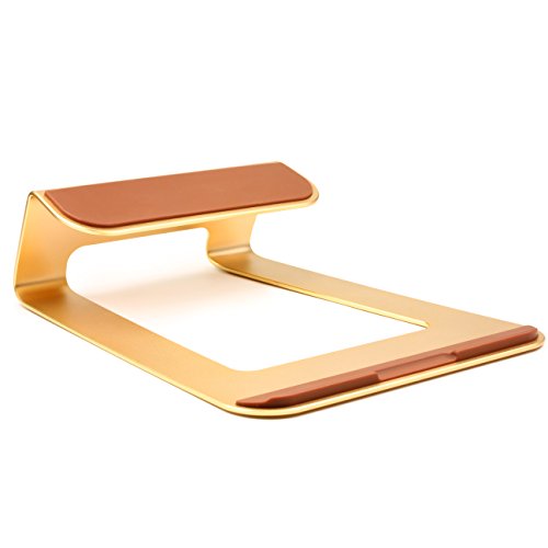 [WoW] Original UrCover Aluminium Notebookständer und Halter für Apple Macbook Pro/Retina, [DEUTSCHER FACHHANDEL] Samsung Laptop, Asus Laptop, Lifebook, Netbook, Notebook, Lenovo Ultrabook Gold - 5