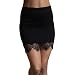Produktbild Ba Zha Hei röcke Damen Röcke Schwarz Punk Irregular Kleid Steampunk Cocktail Chiffon Spitze Party Rock Cosplay Bleistift Rock Kurz Hohe Taille Stretch Minirock Damen Schwarz Mini Rock (Schwarz, S)