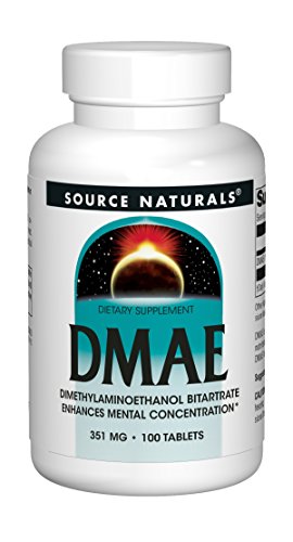 Source Naturals DMAE, 351mg, 100 Tablets