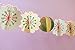 SUNBEAUTY Paper Flower Banner Bunting for Wedding Decoration Birthday Party Baby Shower Hanging Pendant Decor Banner (Flowers-1)