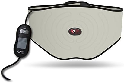 Gray / Red 3 Files Thermostat Electric Heating Washable Can Be Timed Waistband Men And Women Keep Warm Hot Compress Protection - Waist Belt Warm Abdomen Lumbar Disc Shoulder Prominent Massager 112.5*23cm ( Color : 2 )