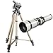 Produktbild Walimex Pro 650-1300mm 1:8-16 DSLR-Teleobjektiv inkl. Dreibeinstativ Walimex Pro WT-3570 für Nikon F Objektivbajonett weiß (manueller Fokus, für Vollformat Sensor gerechnet, Filterdurchmesser 95mm)