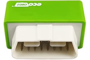 LSGGTIM Eco OBD OBD2 Fuel Saver Tuning Box Chip für Auto Gaseinsparung Benzinautos Fule Saving with Automatic Adjustment, ABS Kunststoff Doppelplatten Kraftstoffsparer mit Chip, Benzin Autos Gas sparen