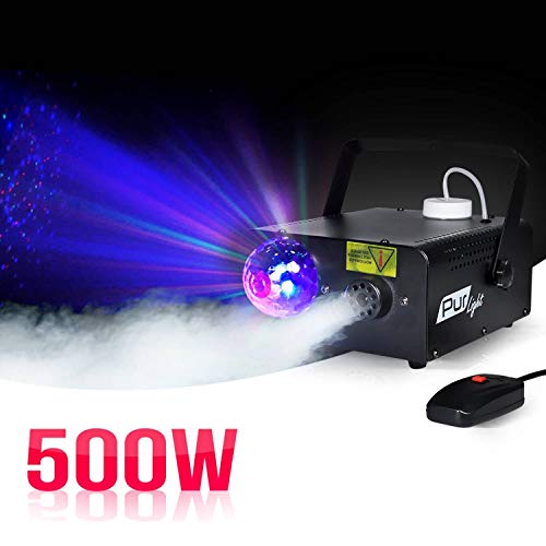Machine à fumée 500W 2-en-1 effet lumière ASTRO + étrier + Télécommande - Pur Light DAKOTA