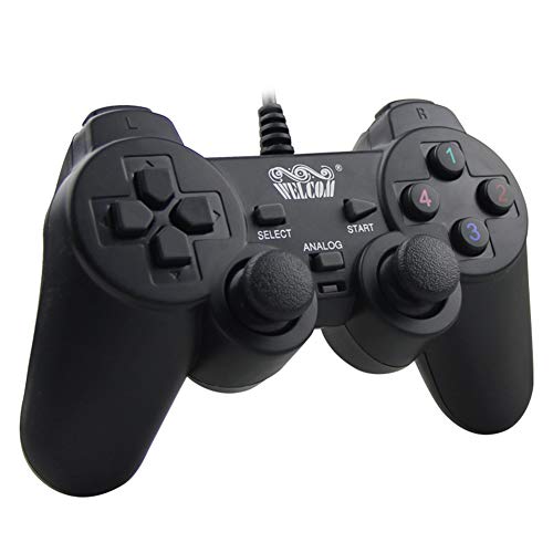 Preisvergleich Produktbild ZQYR GAME# Kabelgebundener Bluetooth-Controller, vollständig kompatibel mit WIN9X / 2000 / XP / Vista-Unterstützung USB1.1 / 2.0-Version-Joystick, Modell: WE-830S