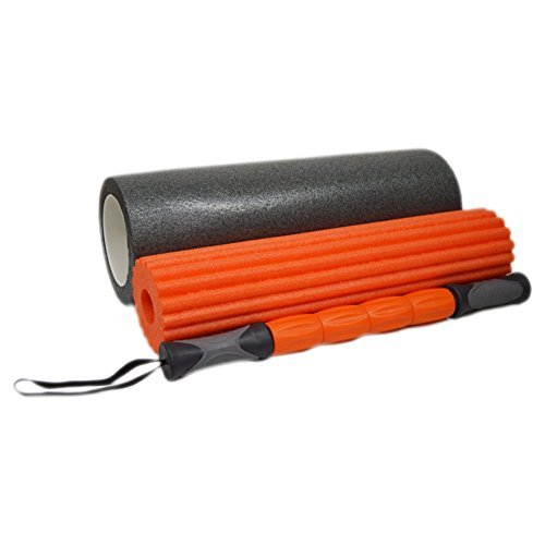 3 in 1 FOAM-ROLLER - ideal für MÄNNER & FRAUEN, TIEFENGEWEBE TRIGGERPUNKTE, AKUPRESSUR, MYOFASCIAL-RELEASE-THERAPIE UNTERSTÜTZT ERHOLUNG UND BEWEGLICHKEIT, LINDERT RÜCKEN- & NACKENSCHMERZEN. HILFT DER LOCKERUNG VERSPANNTER MUSKELN & FASZIEN