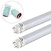 Produktbild Auralum® 2er 90cm 12Watt T8 G13 Leuchtstoffröhre Naturweiss 4000~4500K 2835*96LED 1200LM LED Röhre Leuchtmittel Tube mit der Cremig Weißen Abdeckung inkl. LED Starter ersetzt 24W Gasröhre (2er-Pack)