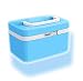 Produktbild EVERTOP Medizinbox Abschließbar Erste Hilfe Box Tragbare Medizin Verbandskasten Medikamente Organizer 4 Fächer ABS Plastik Arzneimittel-Box Auch als Aufbewahrungsbox 10 L Medikamentenbox 20 x 28 x 17.4 cm - Blau