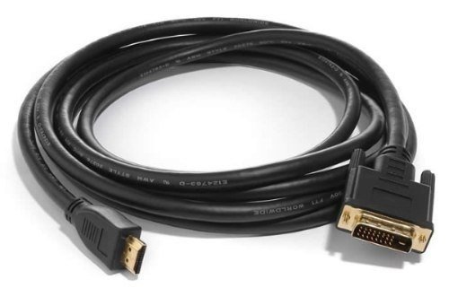 jafsal DVI-D 24 + 1 Stecker auf HDMI Digital Video-Kabel führen Gold 1 m - 4