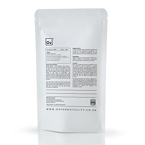 Ginger Tablets | Ultra Strength 6400mg Supplements | Oxford Vitality