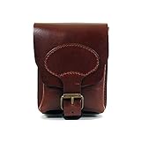 Modell: Macaulay Large Shalimar Bauchtasche - Gürteltasche aus Sattelleder v Hochformat Size: \'L\' Vertikal, Colour:Brown