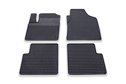 Preisvergleich Produktbild pkwmatten passgenaues Auto Gummimatten 4er Set, schwarz