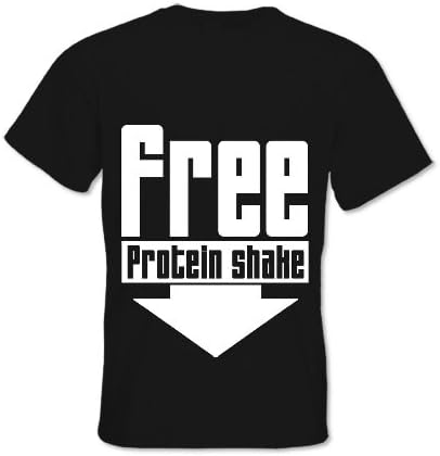 MENS PREMIUM PRINTED T SHIRT PROTEIN SHAKE M Pistachio