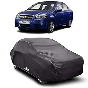 ROYALS CHOICE Water Resistant Car Cover for Chevrolet Aveo (Gray Without Mirror Pocket)