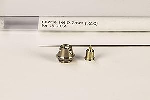 HARDER & STEENBECK Kit completo de aguja 0,2 mm, duse, punta para aerógrafo Ultra