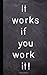 Produktbild It works if you work it!: Dot grid Recovery journal - A journaling notebook for recovery, self help and positivity