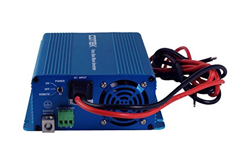 ★ Convertisseur 12v 220v 350 W PUR SINUS de COTEK ★★ La Rolls-Royce des convertisseurs ★★ Idéal pour avoir du courant en 220 Volts partout sans raccord à EDF à partir d'une batterie en 12 Volts ★ Rendement exceptionnel ★ Recommandé pour des appareils fragiles : ordinateurs, consoles, appareils de navigation etc. dans la limite des 350 Watts. ★