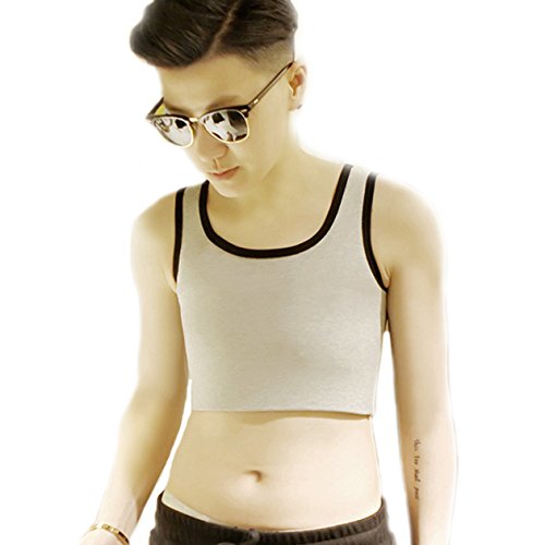 BaronHongTomboy Trans Lesbian Chest Binder Plus Size Corset Short Tank Top Stronger Elastic Band