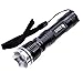 Produktbild Erleuchtung Robuste robuste KX-528 CREE Q5 3-Mode 170LM Konvexlinse LED-Taschenlampe mit Gurt Beleuchtung für Sie (Farbe : Schwarz)
