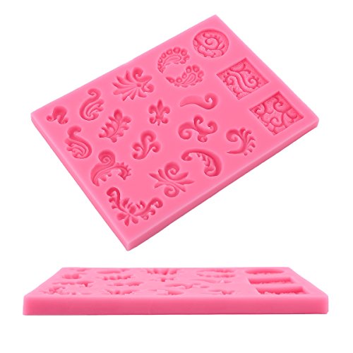 Silikon Ausstecher Ausstechform Silikonform Marzipan Fondant für Tortendeko Tortenrand Schnitzwerk Motiv Backform Kuchenform Party Hochzeit Deko - 2