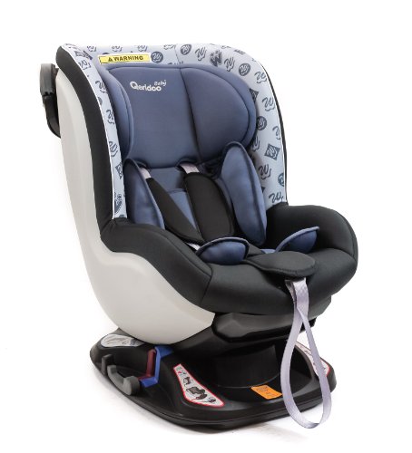 Preisvergleich Produktbild QERIDOO BS08-B-Grau Kinderautositz, Pseudo reboarder, Gruppe 0 / 1, 0-18 kg, grau