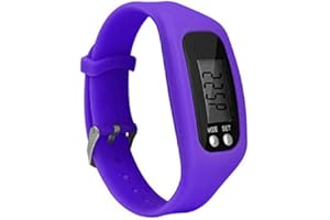 Syfinee Montre podomètre avec écran LCD - Podomètre simple - Fonctionnement facile - Pour la marche et le fitness - Bracelet numérique - Compteur de pas
