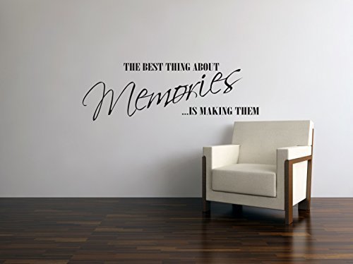 Wall Art Desire Best Thing About Memories Wall Art Quote Decal Sticker 24 Colours to Choose