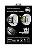 ENERGMiX Displayschutzglas für Apple Watch 42mm // Panzer Hartglas Schutz Glas extrem Kratzfest Sicherheitsglas