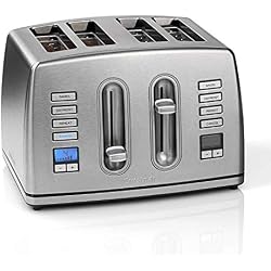 Cuisinart CPT445U 4 tranches en acier inoxydable brossé Grille-pain numérique