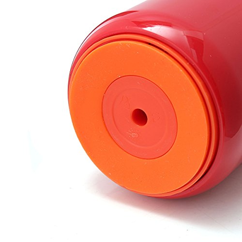 TAPCET 400ml Rotes Reisebecher Vakuum Thermosflasche Edelstahl Isolierflasche Trinkflasche Becher Unten mit Saugnäpfen Für Büro Schule Fitness Outdoor Sport - 6