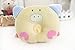 Meta-U Cute Piggy Soft Baby Head Shape Pillow (Yellow)
