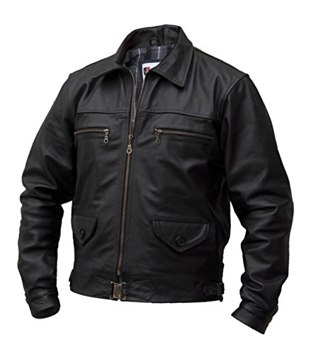 Fliegerjacke Hartmann schwarz Pferdeleder (4XL)