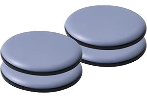 HICYCLE2 Deslizadores autoadhesivos para Muebles, para Poder moverlos sobre alfombras y Suelos de Madera Dura (4, Redondo,65mm)