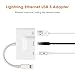 Produktbild goosoo Lightning auf RJ45 Ethernet OTG Adapter, 3 in 1 Lightning zu RJ45 Ethernet LAN Kabel Netzwerk Adapter mit USB 3 Kamera Buchse OTG Port und Lightning Ladeanschluss für iPhone/ipad-no App erforderlich (weiß)