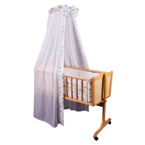 Cradle incl. bedlinen set dots