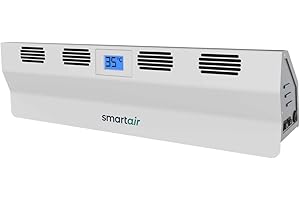 Smart Air BOOST Radiator Fan - Portable Radiator Fan - Cordless, Rechargeable & Automatic - Heat Sensor - Improve Heat Distribution & Circulation - Compact Heat Booster - Reduce Energy Wastage