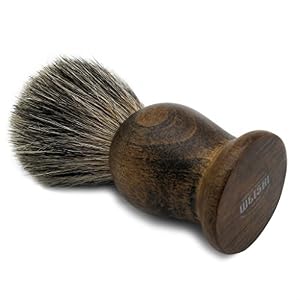 WEISHI Shaving Brush, 100% Pure Mixed Badger with Rosewood Wooden Handle shaving brush - Image 4